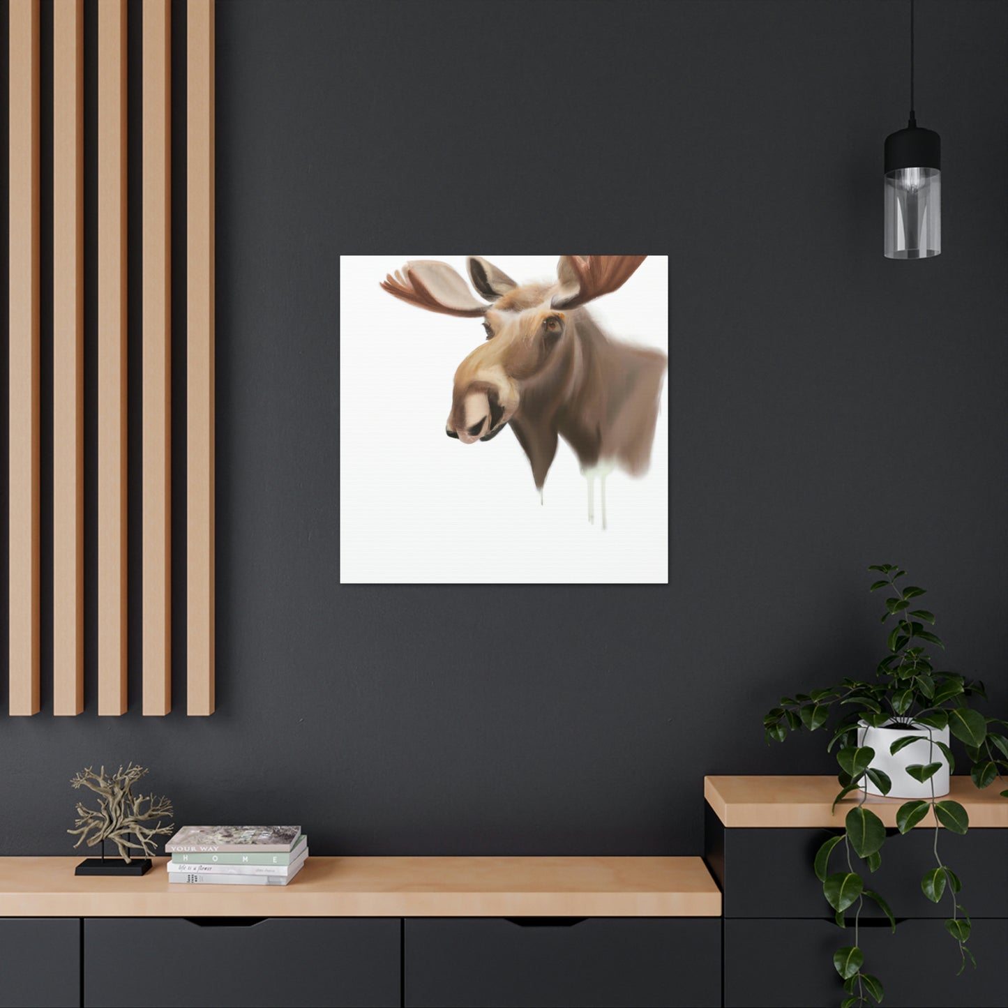 Moose in Winter Light - Canvas