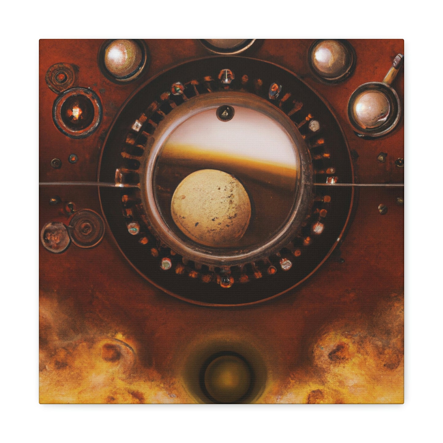 Mars of Clockwork Clock - Canvas