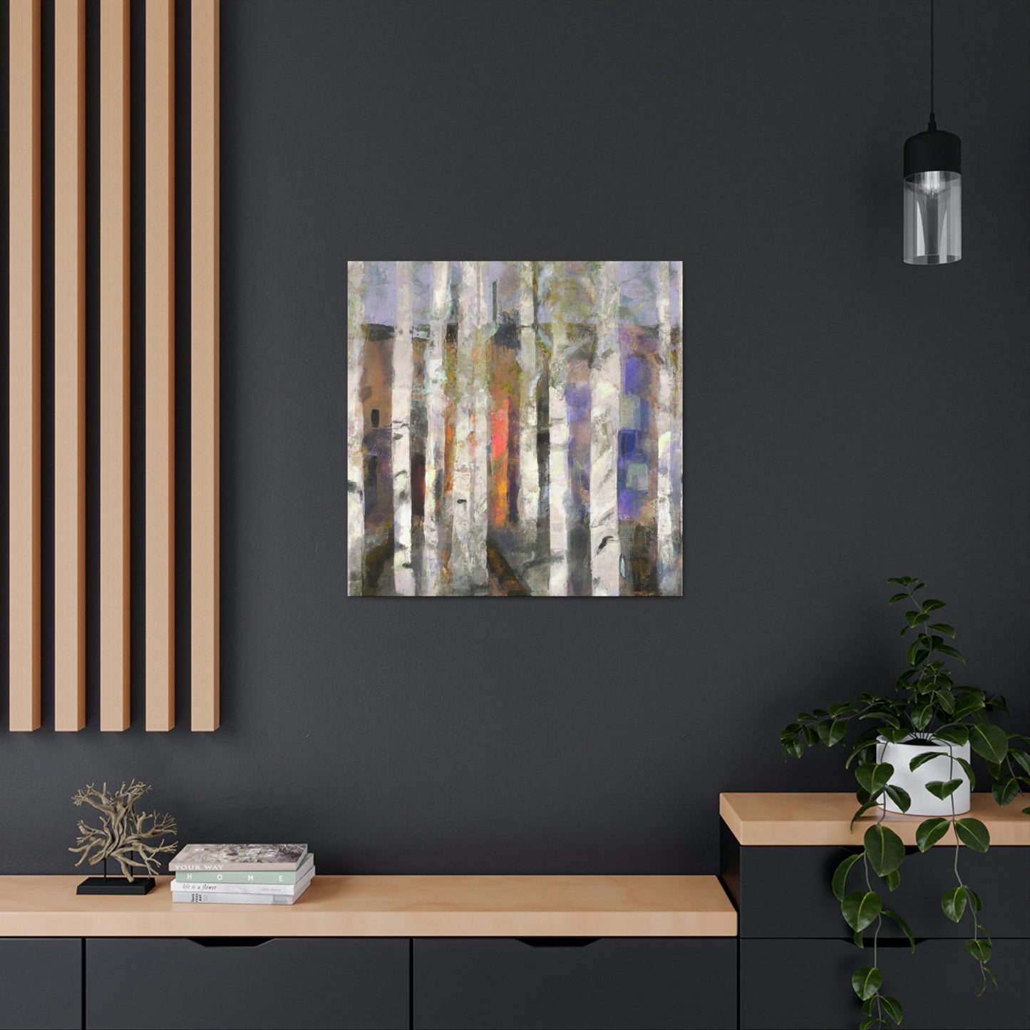 Birch Trees in Bloom - Canvas