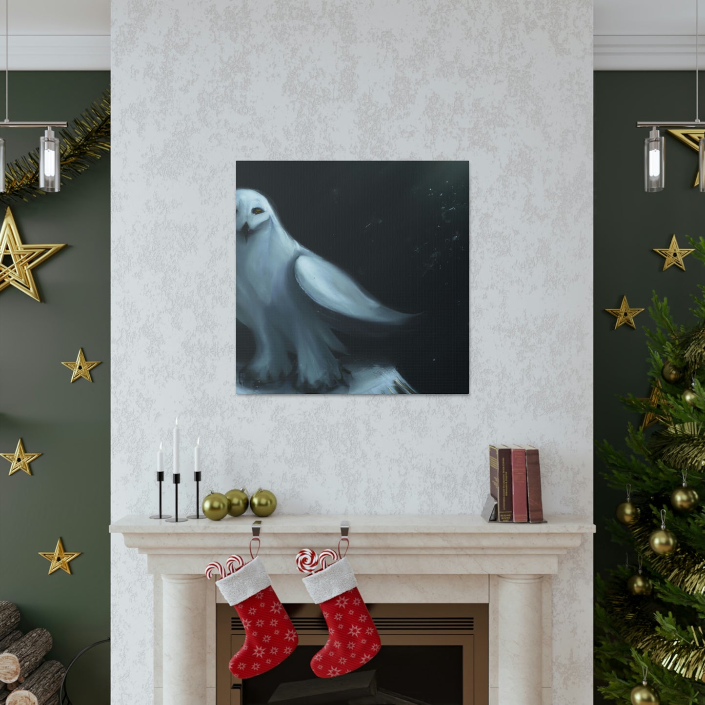 Winter's Majestic Owl - Canvas