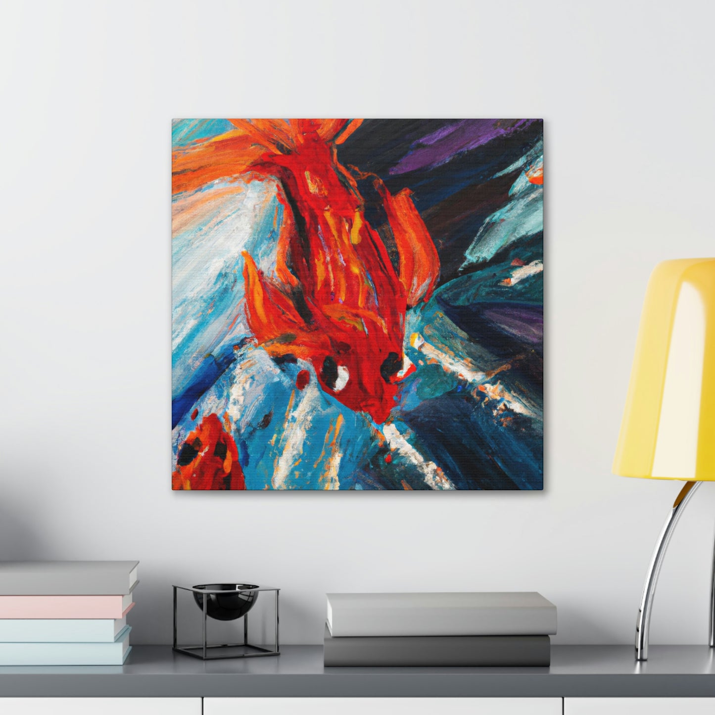 "Goldfish in Expressionism" - Canvas