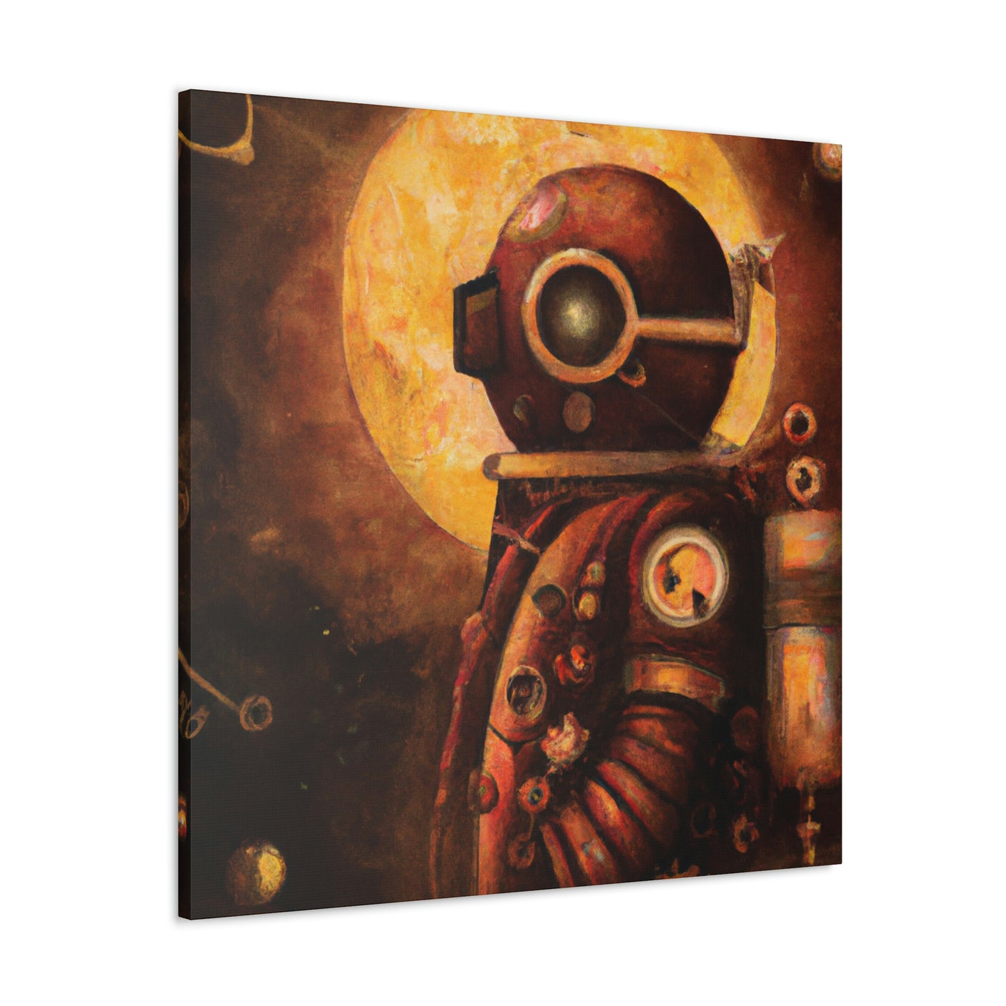 "Steampunk In a Spacesuit" - Canvas