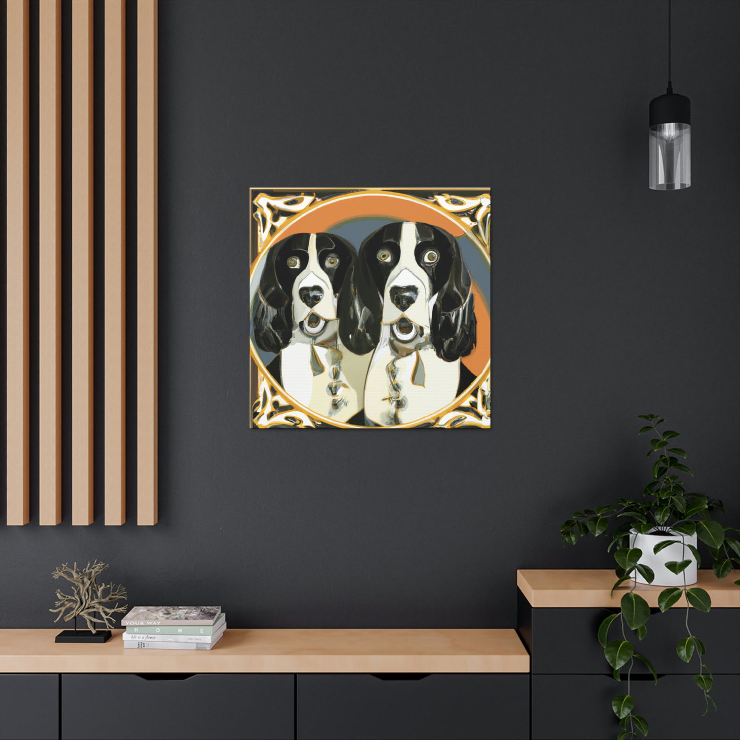 "Springer Spaniel Splendor" - Canvas