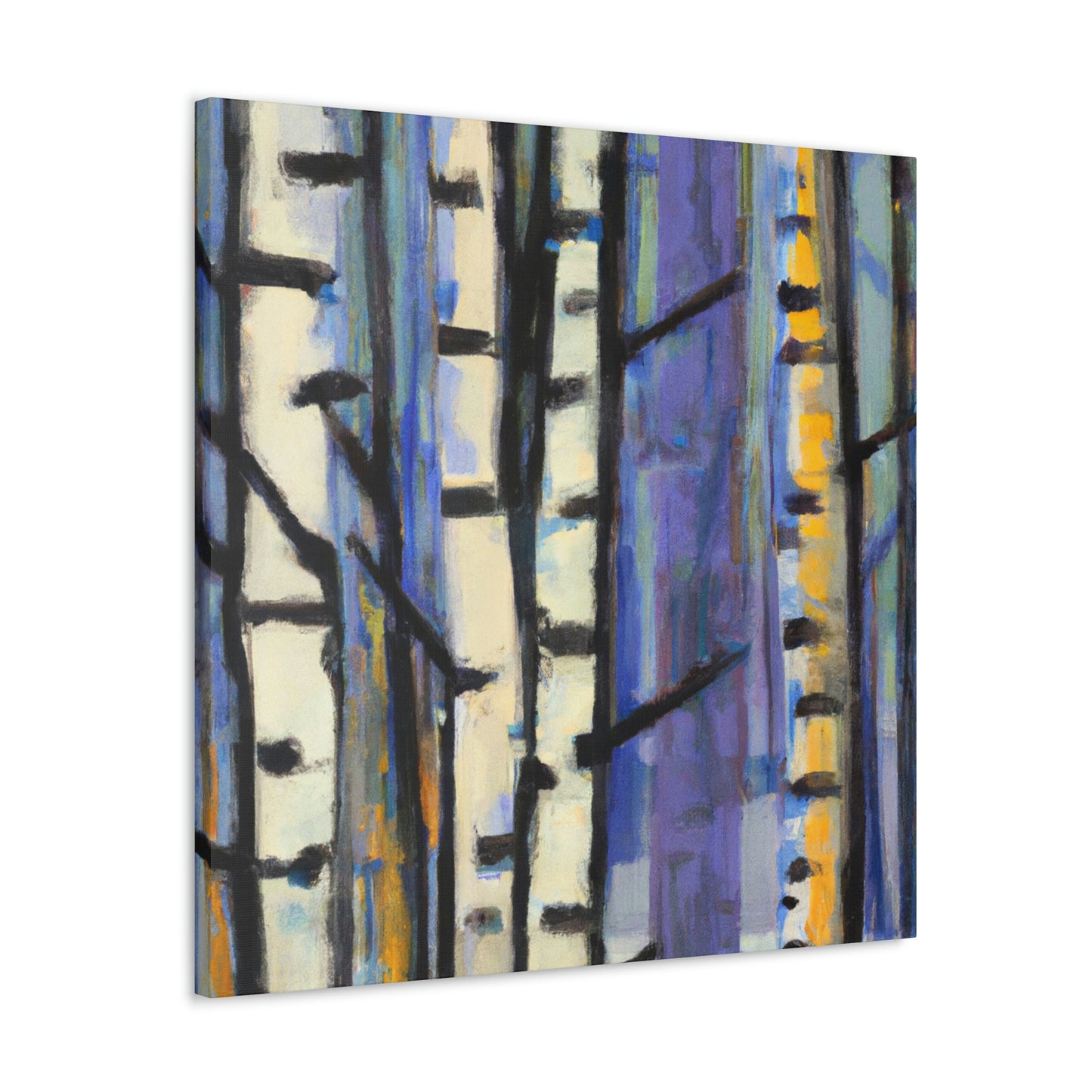 Birch Tree Expressionism - Canvas