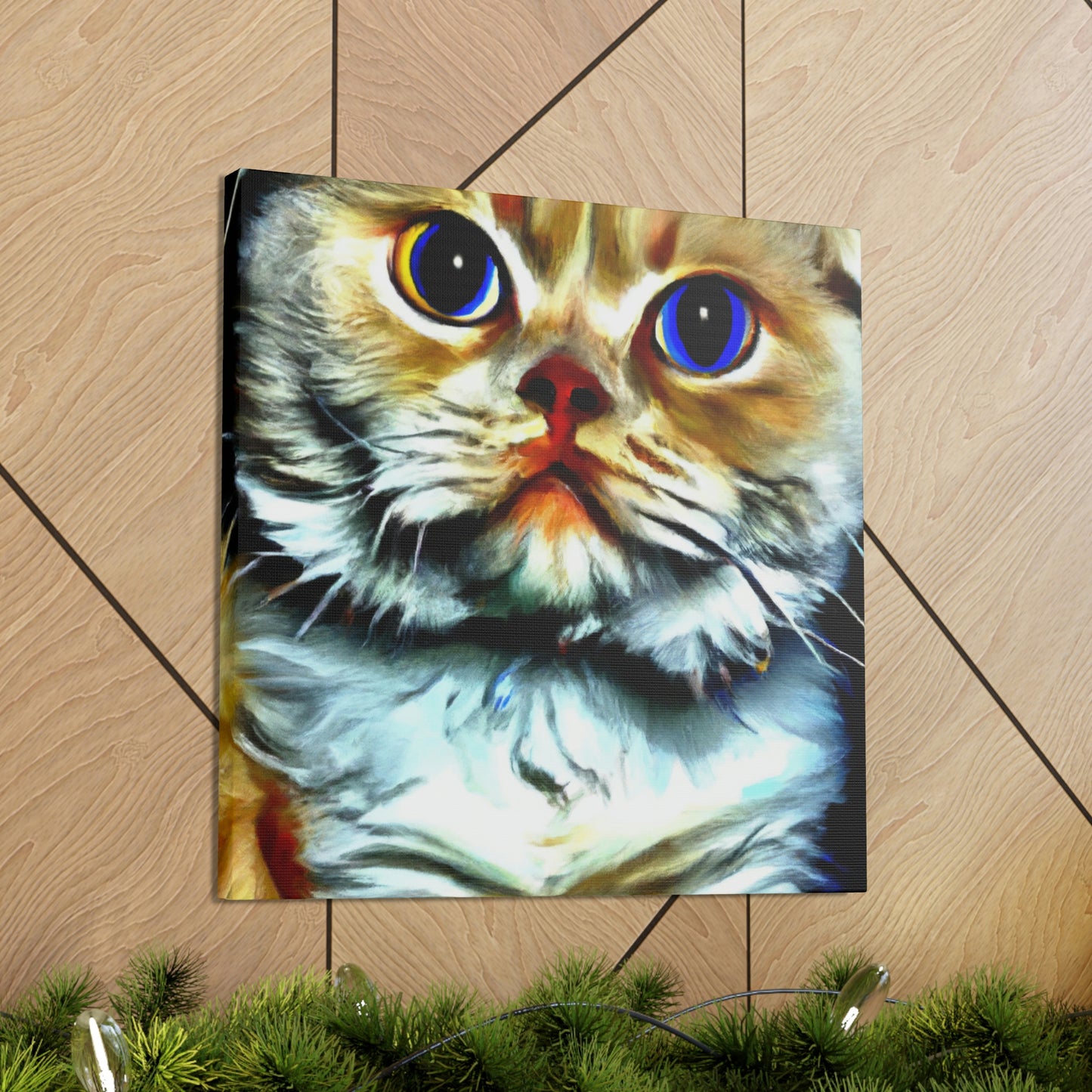 Feline Furry Enchantment - Canvas