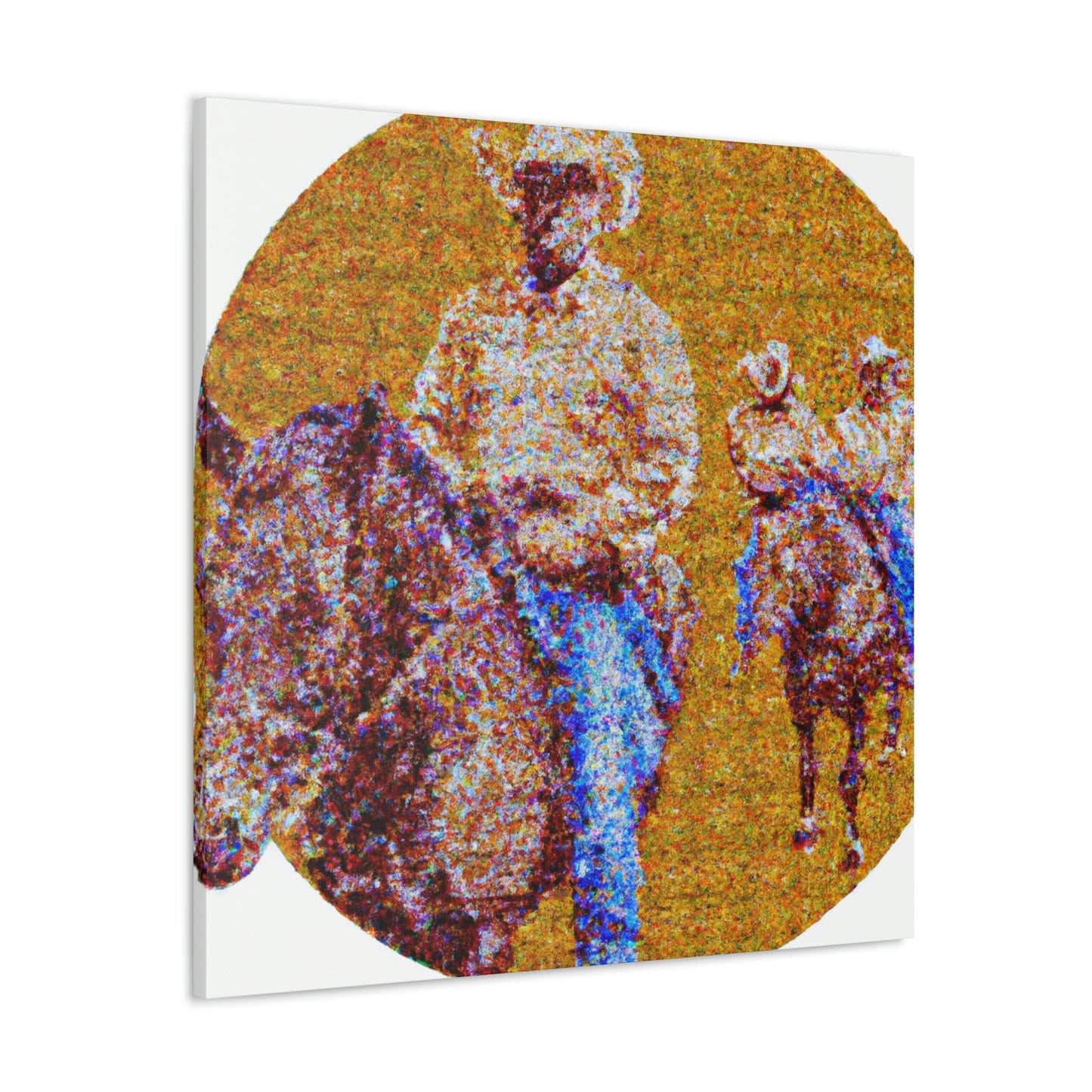 "Round Up: Cattle" - Canvas