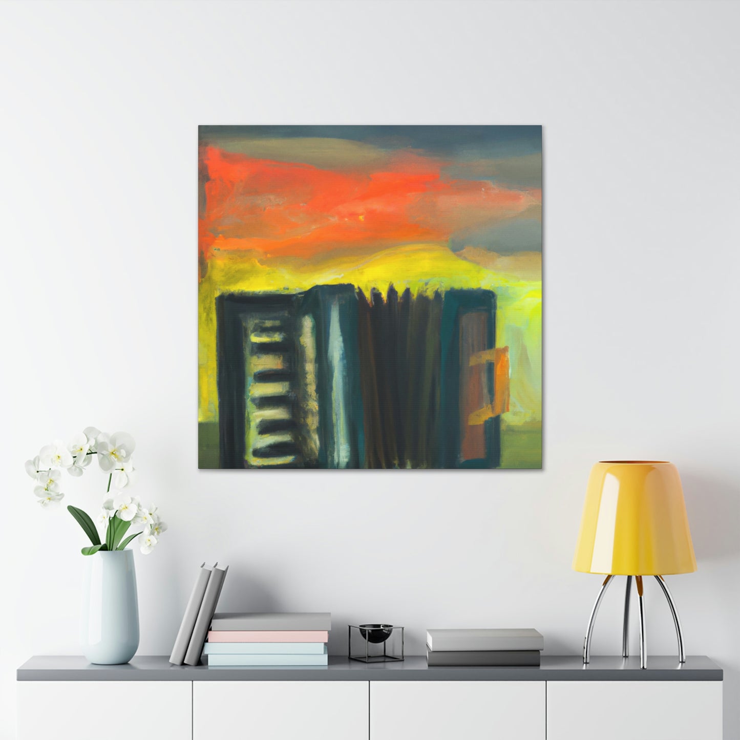 Accordion in Fauvism - Canvas