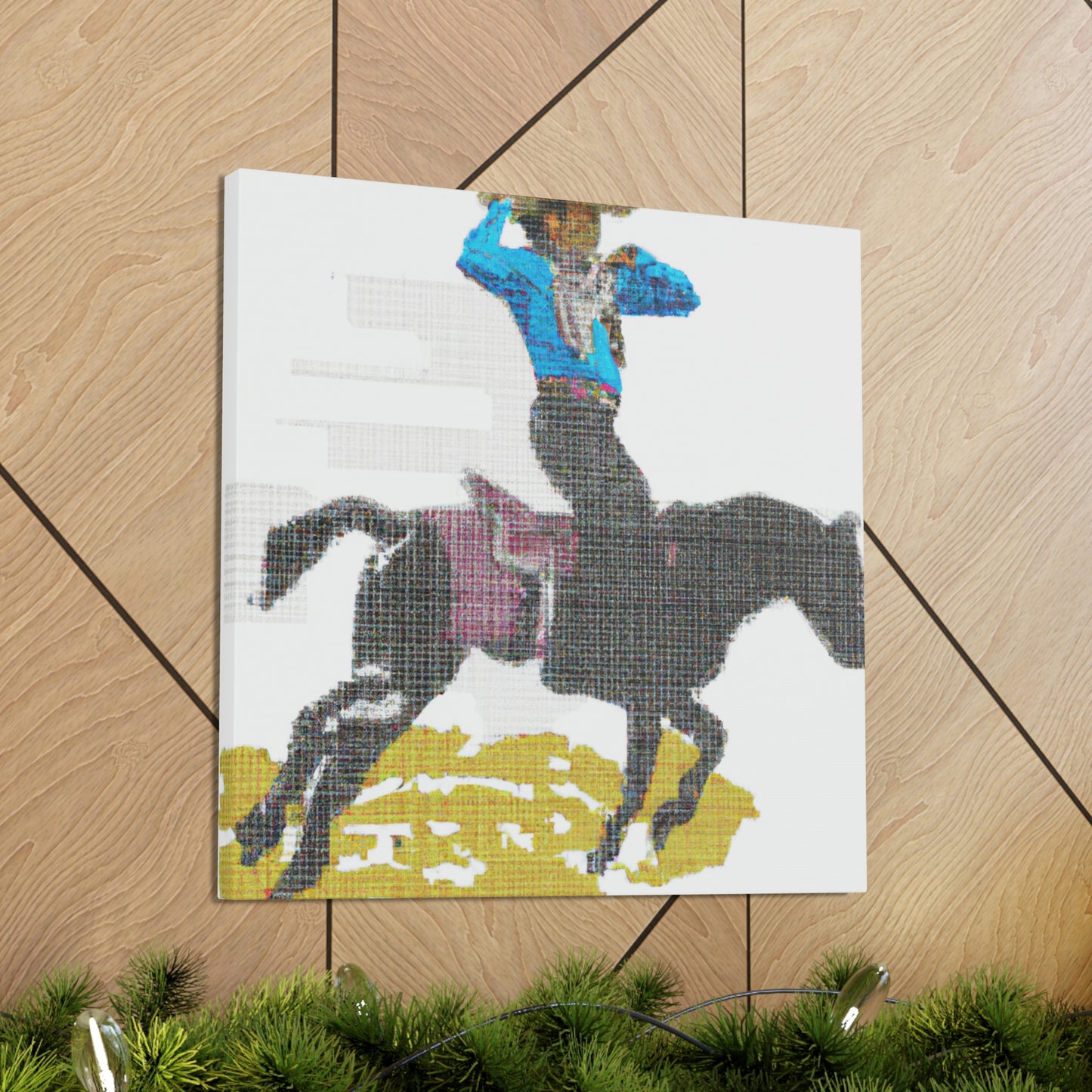 Rodeo in Pointillism - Canvas