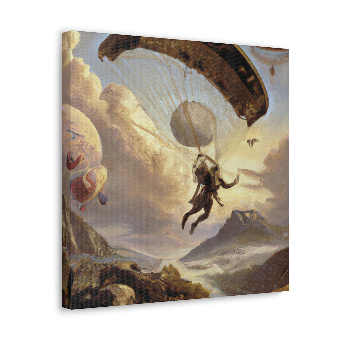 "Paratrooper's Heavenly Descent" - Canvas