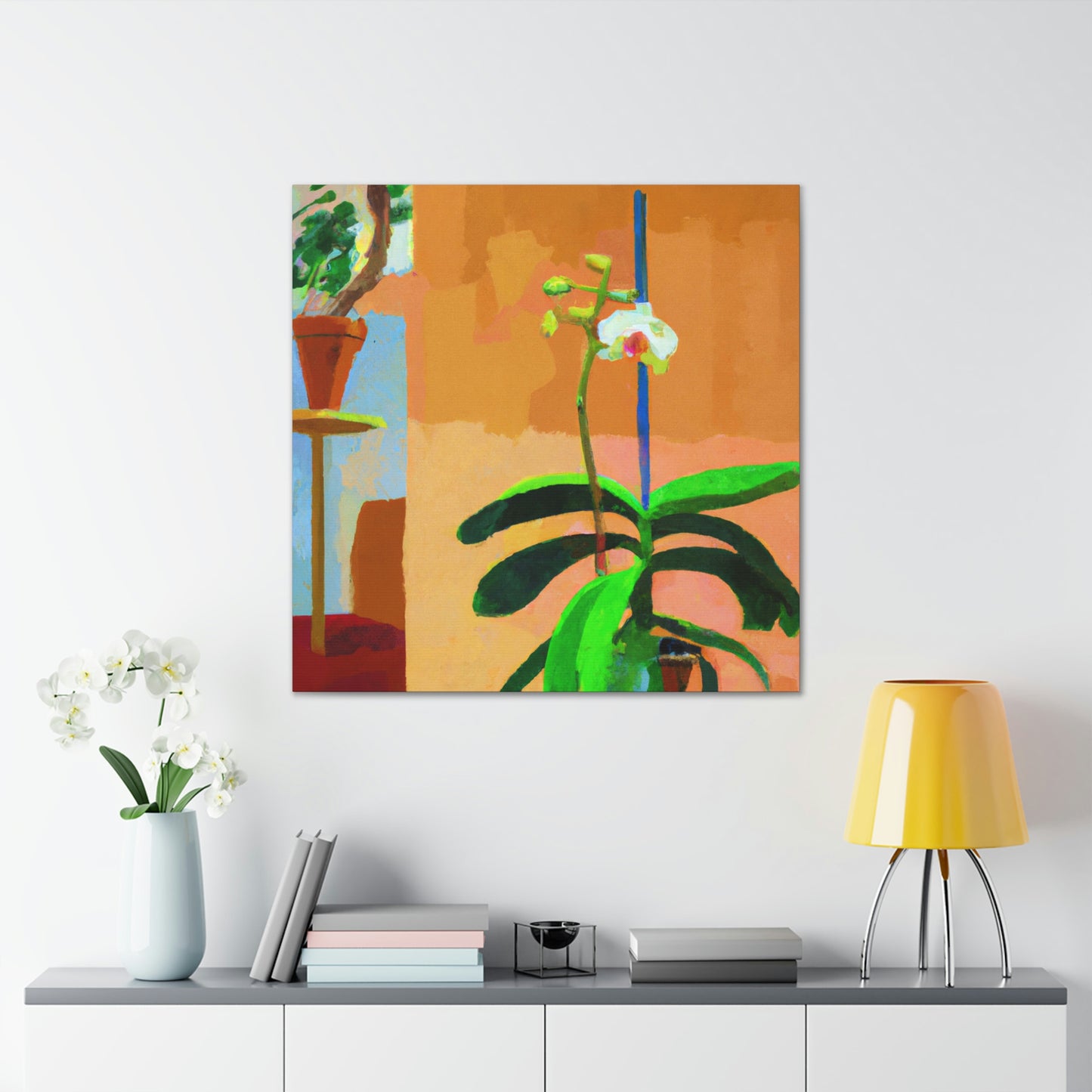 "Orchid in Abstraction" - Canvas