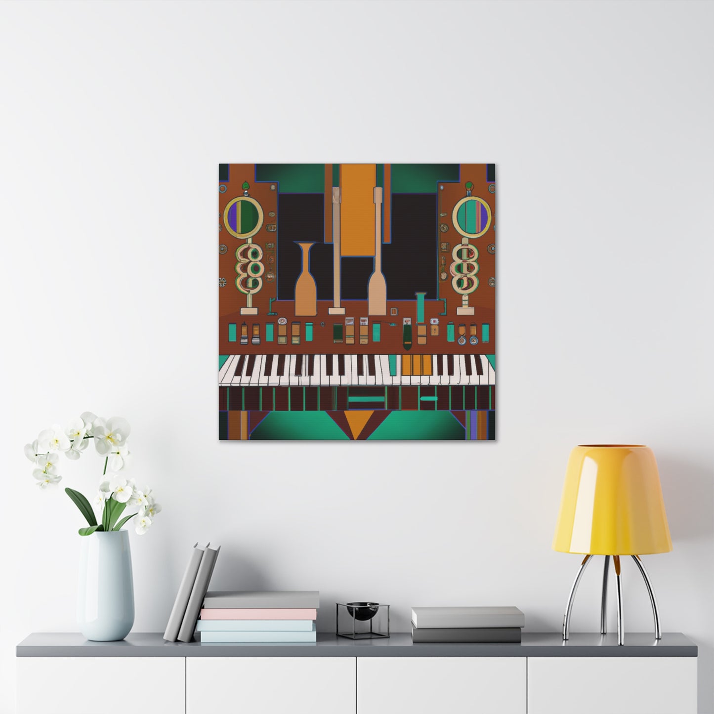 "Gleaming Board Symphony" - Canvas