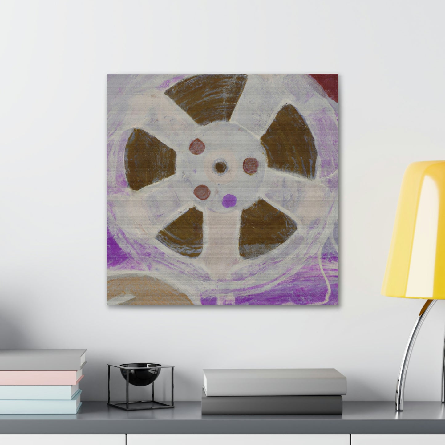 "Retro Reel Reflection" - Canvas