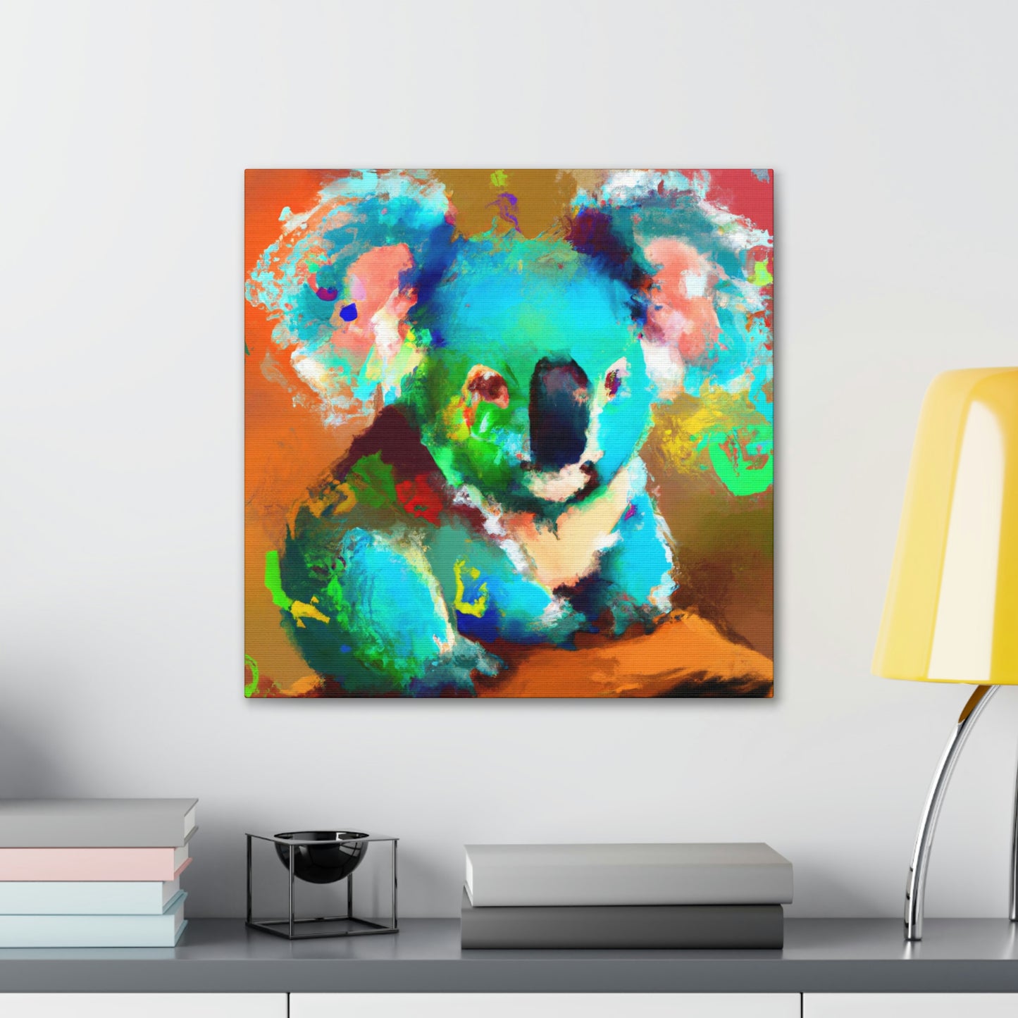 Koala in Azure Sky - Canvas