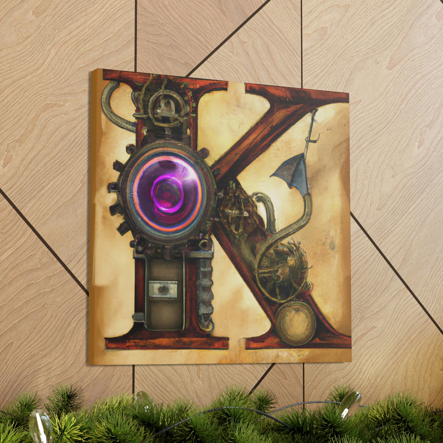 "Steampunk K. Portrait" - Canvas