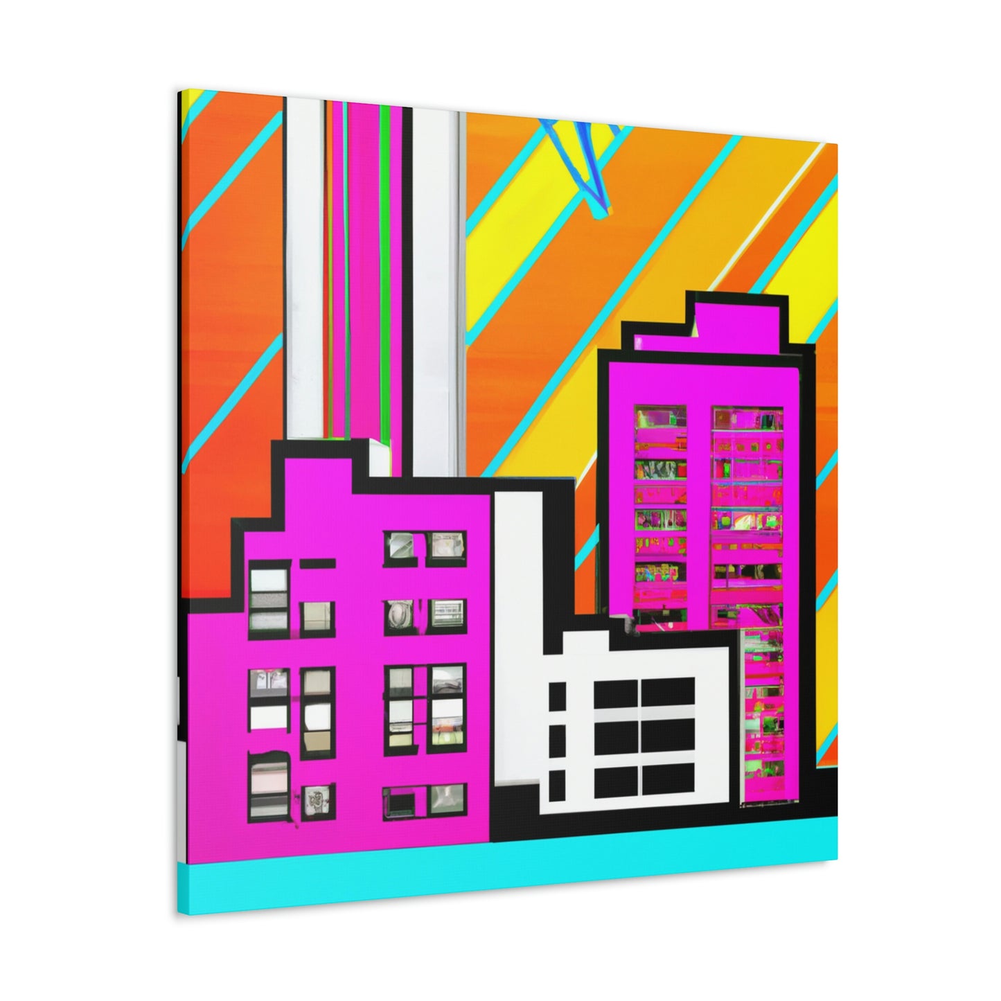 Modern Art Deco Delight - Canvas