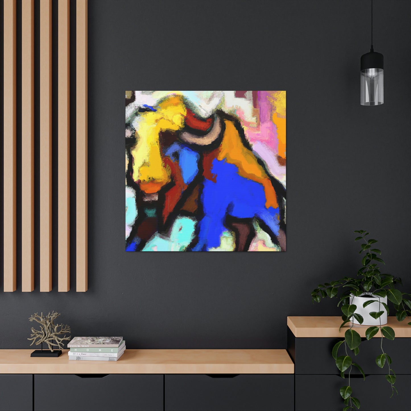 "Bison in the Wild" - Canvas