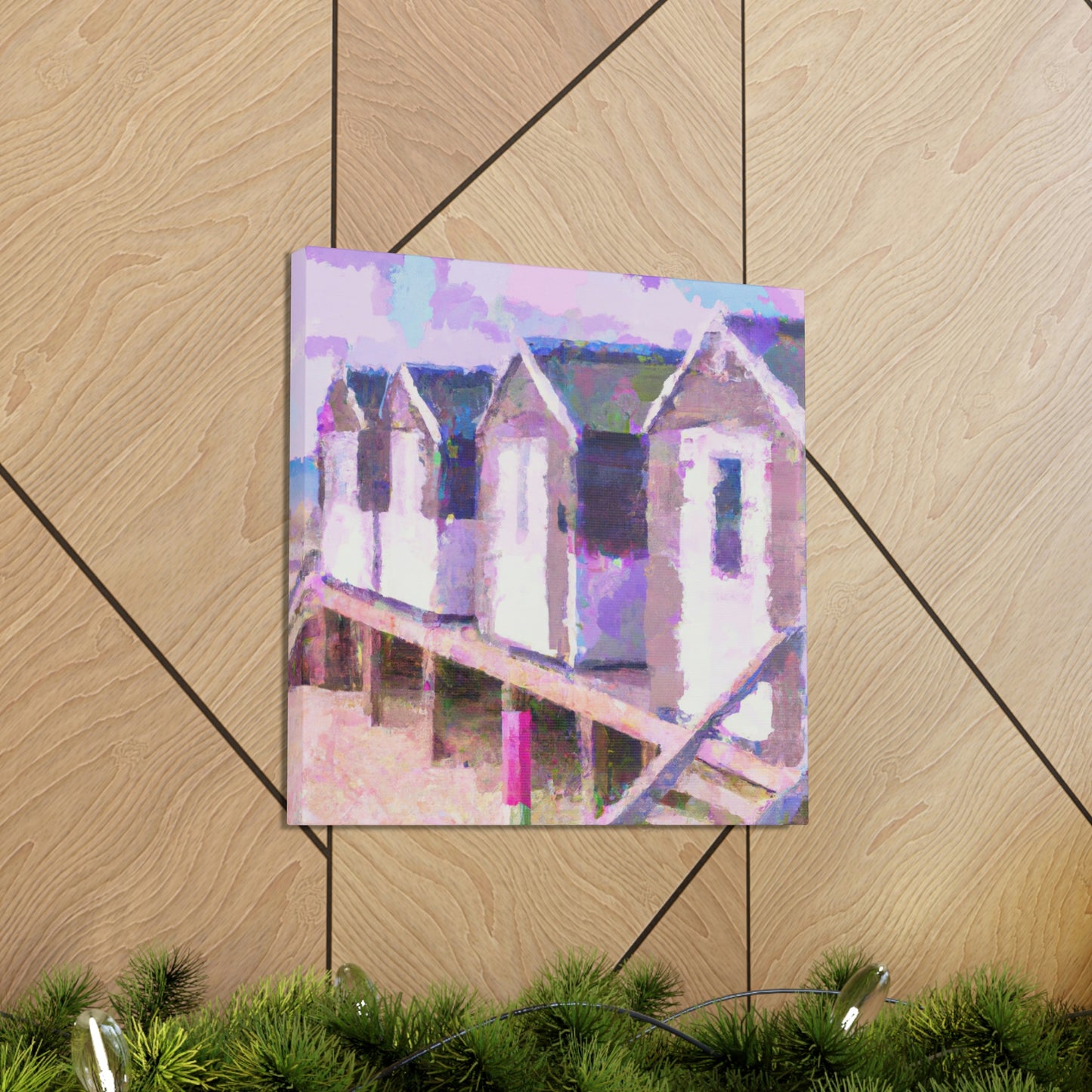 "Beach Cottages Dreaming" - Canvas