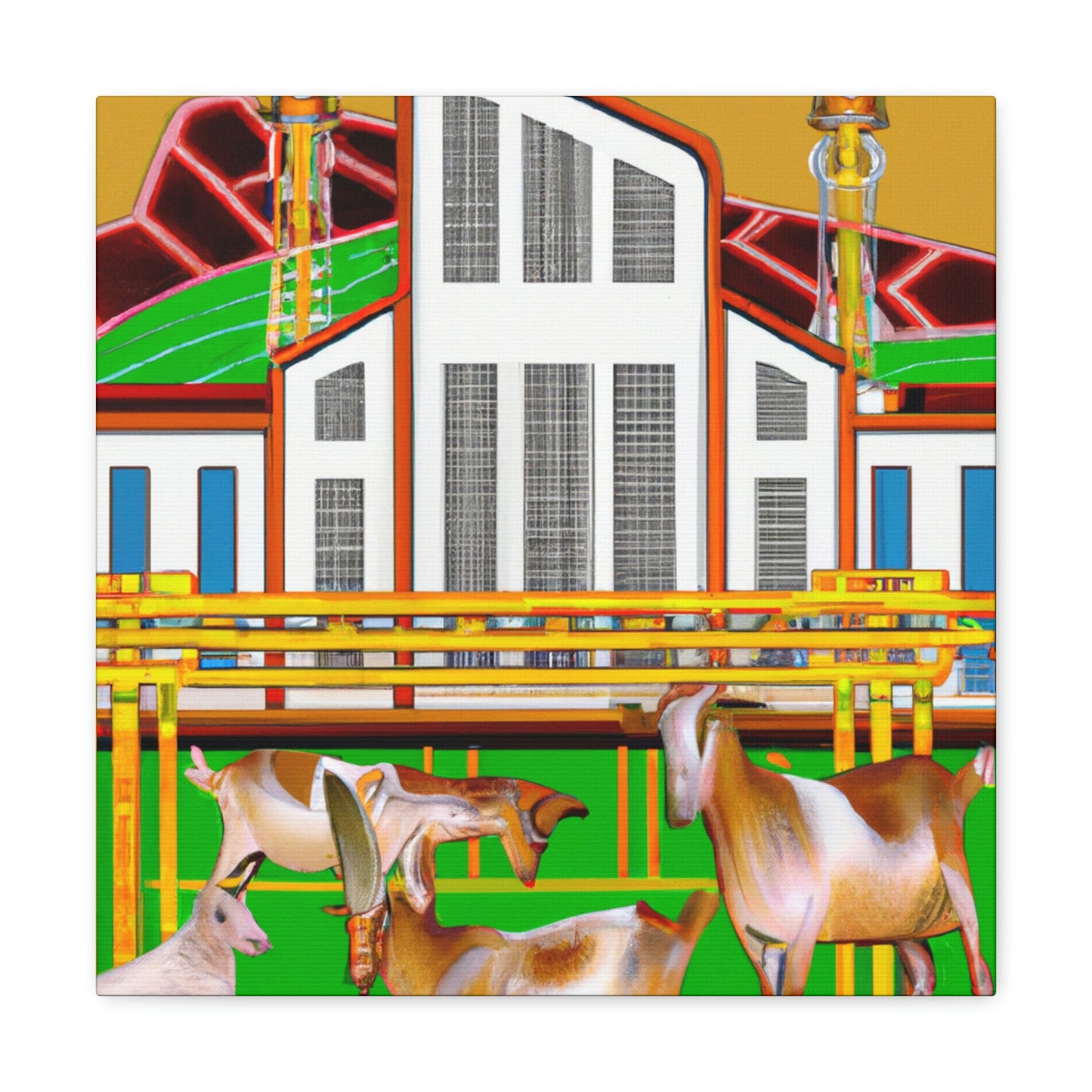 "Goat in Jazzland" - Canvas