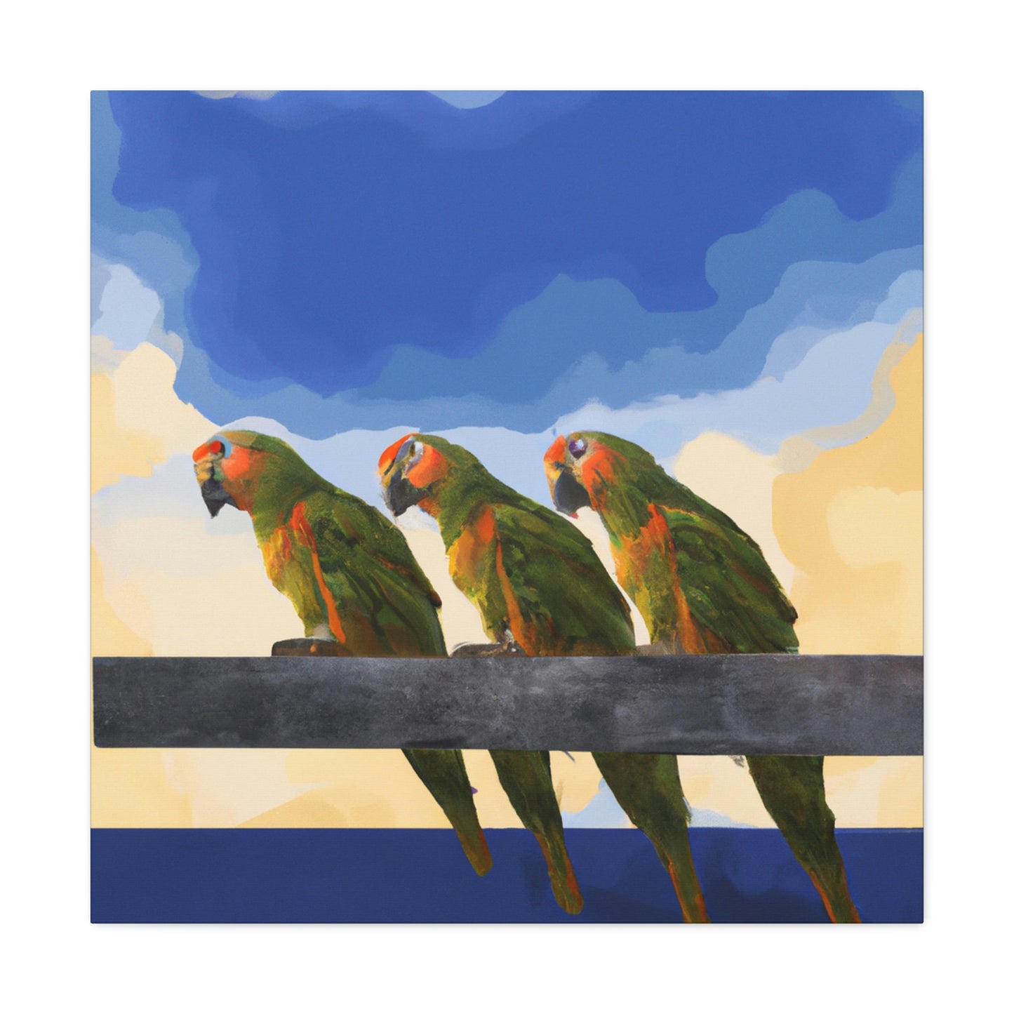 Parrots in Revelations - Canvas