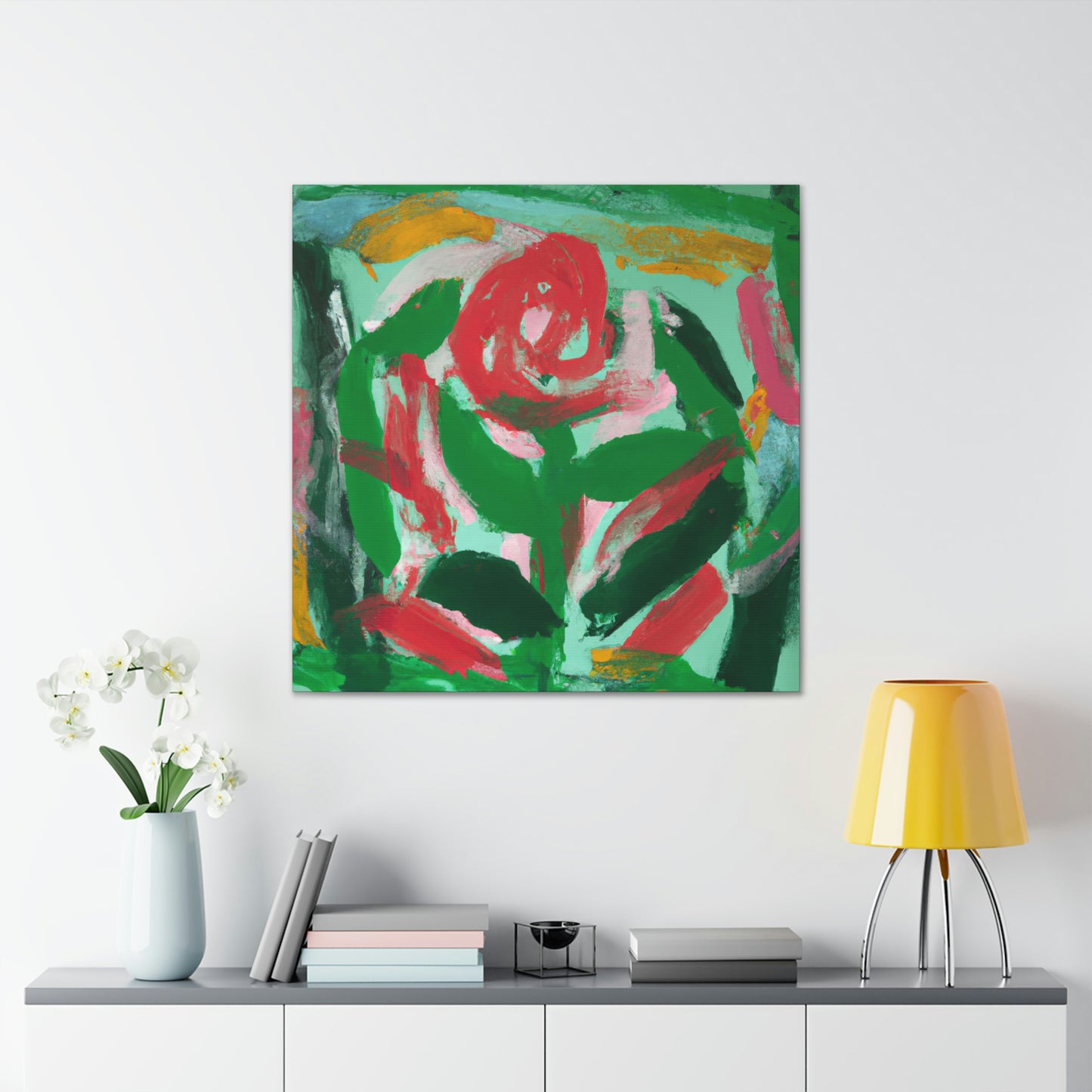 "Rose in Expressionism Era" - Canvas