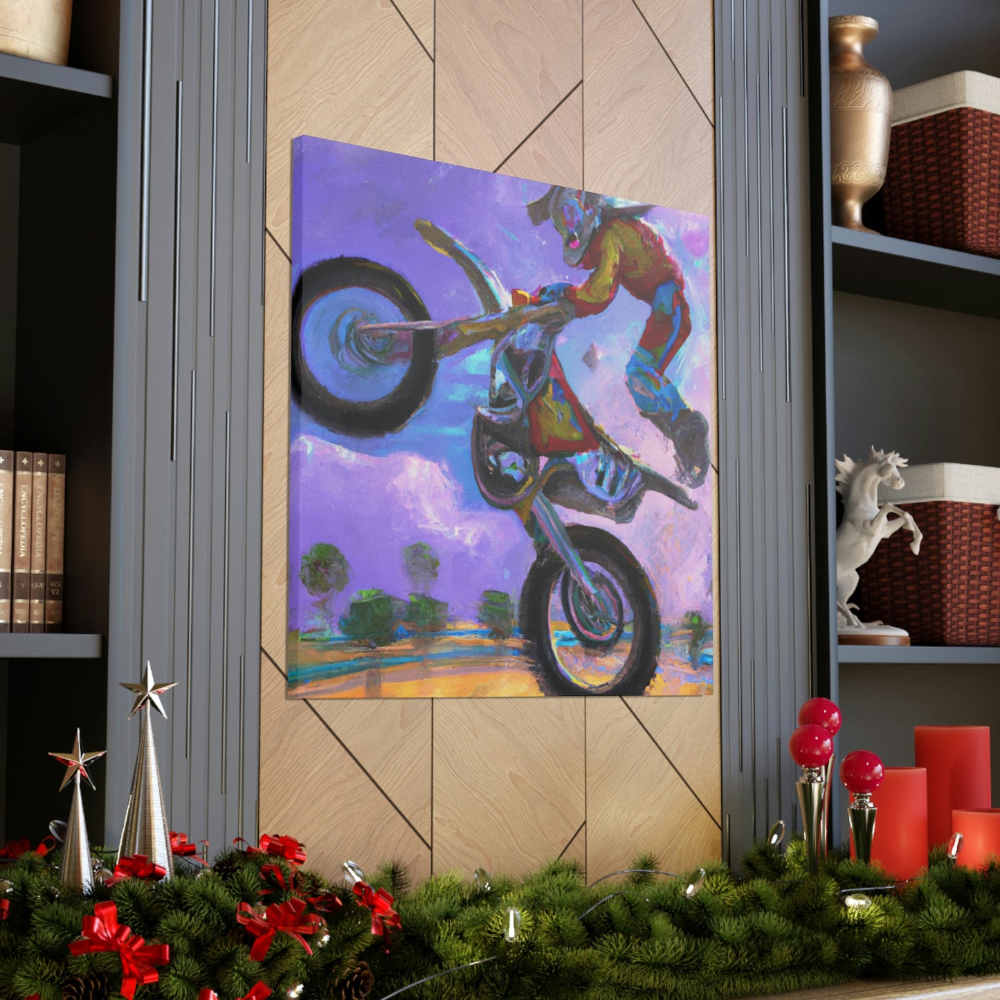 Motocross Mystic Madness - Canvas