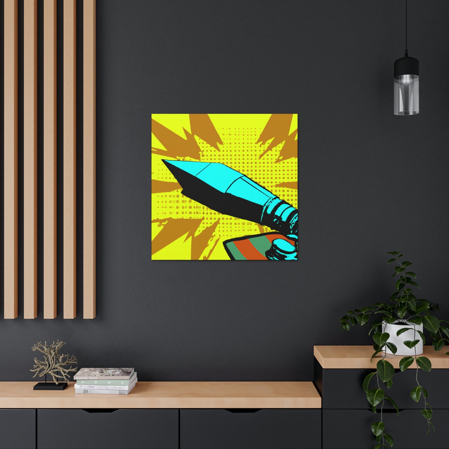 "Bullets in Flight Pop Art" - Canvas