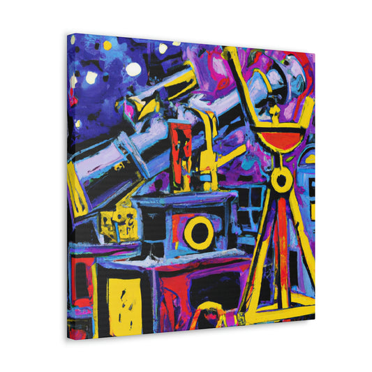 "Telescopes Under Moonlight" - Canvas