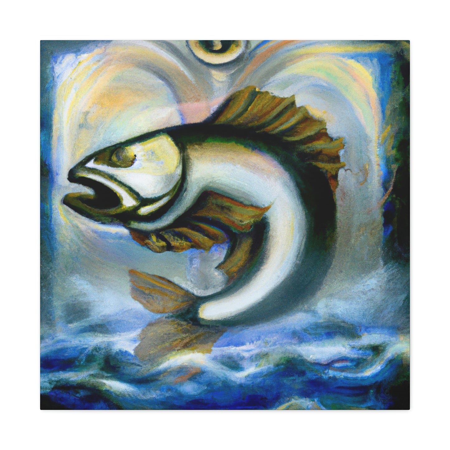 Walleye in Art Deco - Canvas