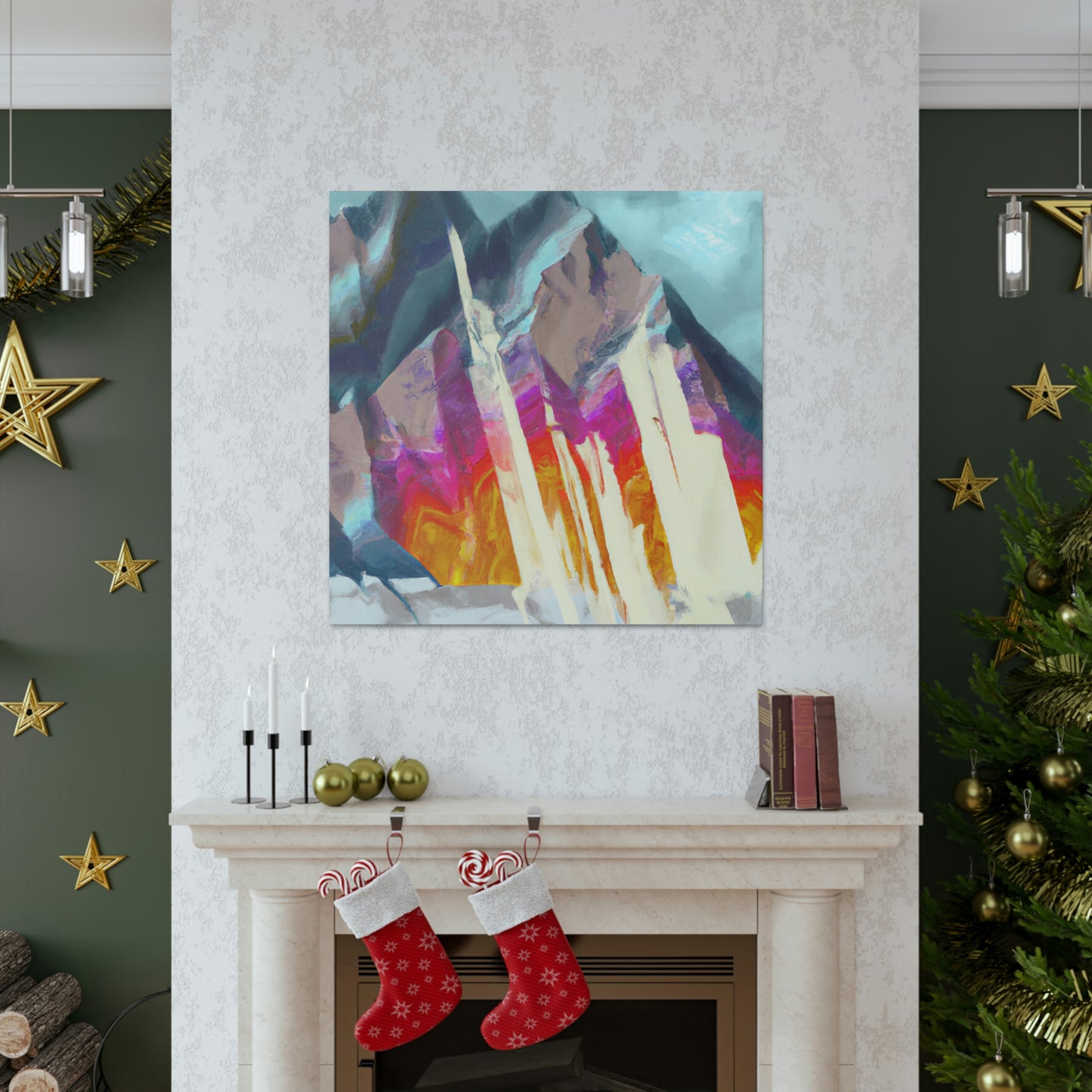 Mountain Abstract Mystery - Canvas