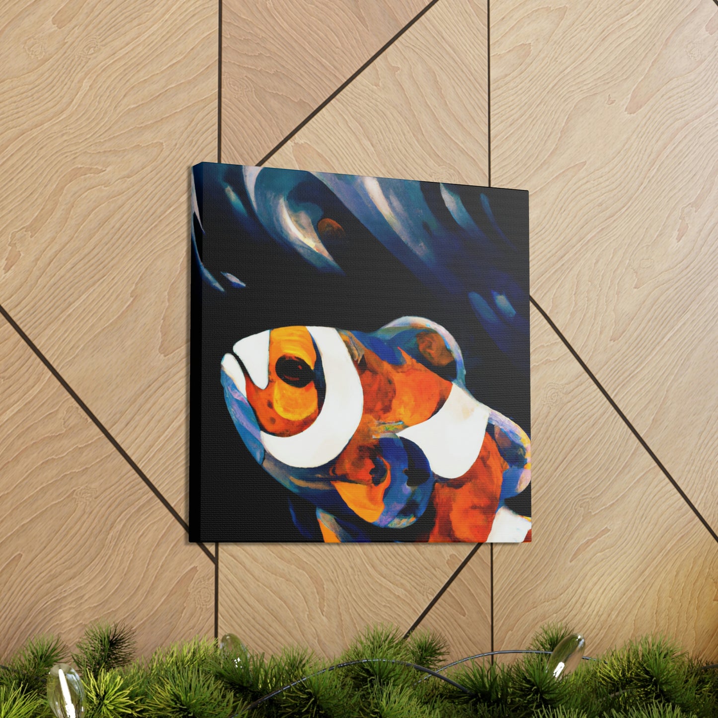 "Clownfish in Abstraction" - Canvas