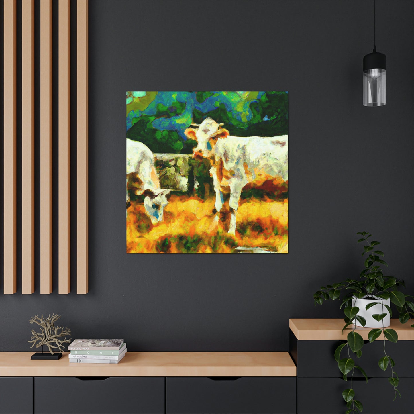 "Jersey Cow Visionary" - Canvas