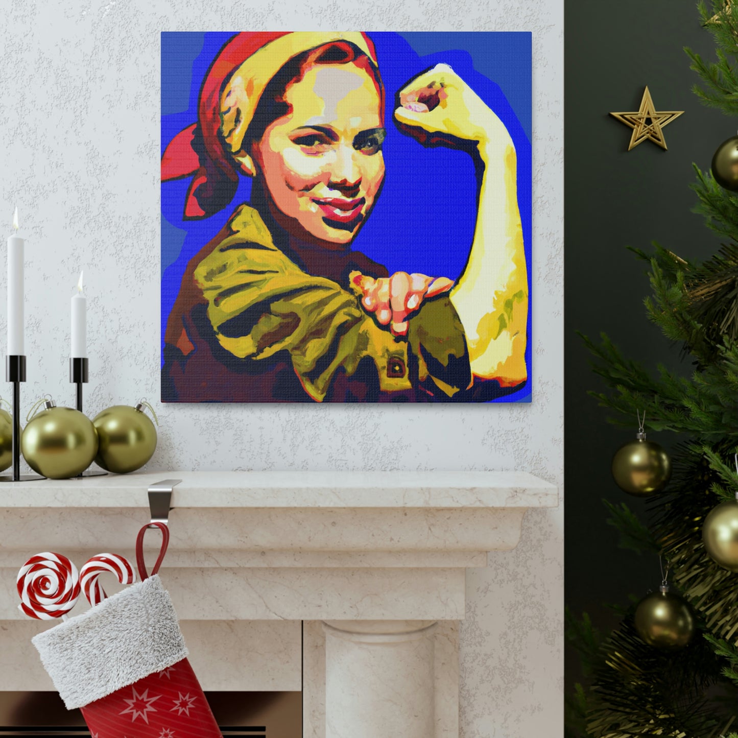 "Rosie the Revolutionary Woman" - Canvas