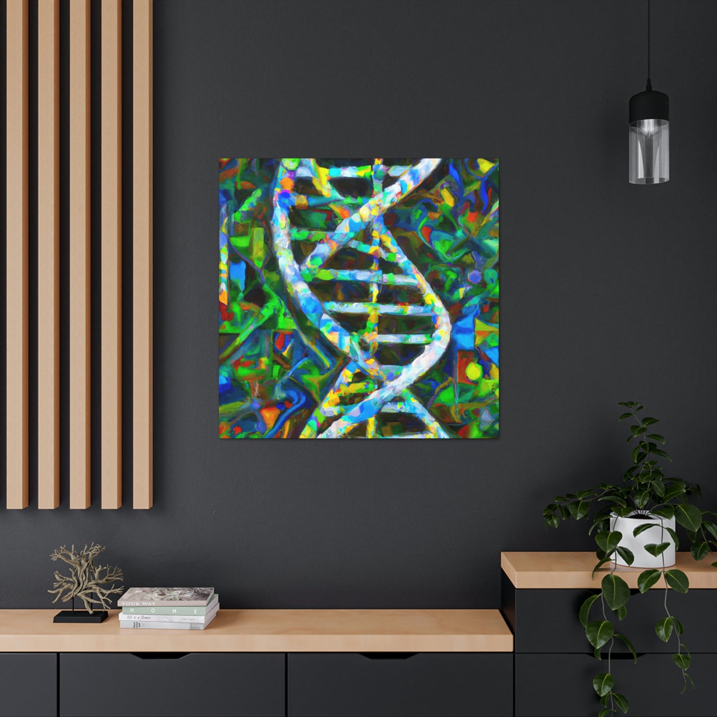 "Chromosomal Color Harmony" - Canvas