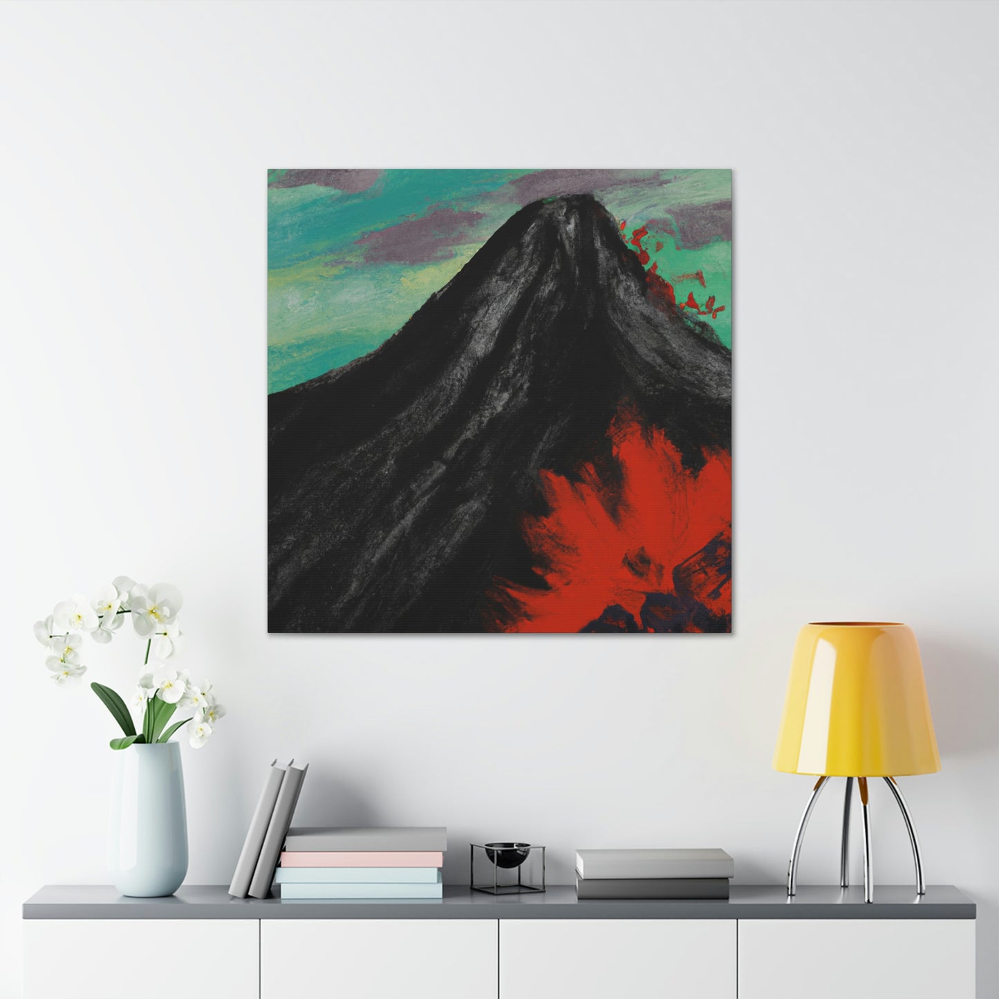 Volcano in Eruption - Canvas