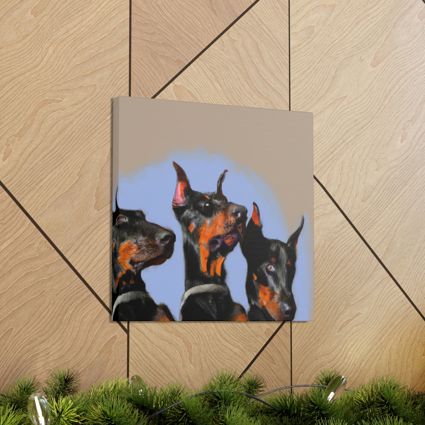 Doberman in Stillness - Canvas