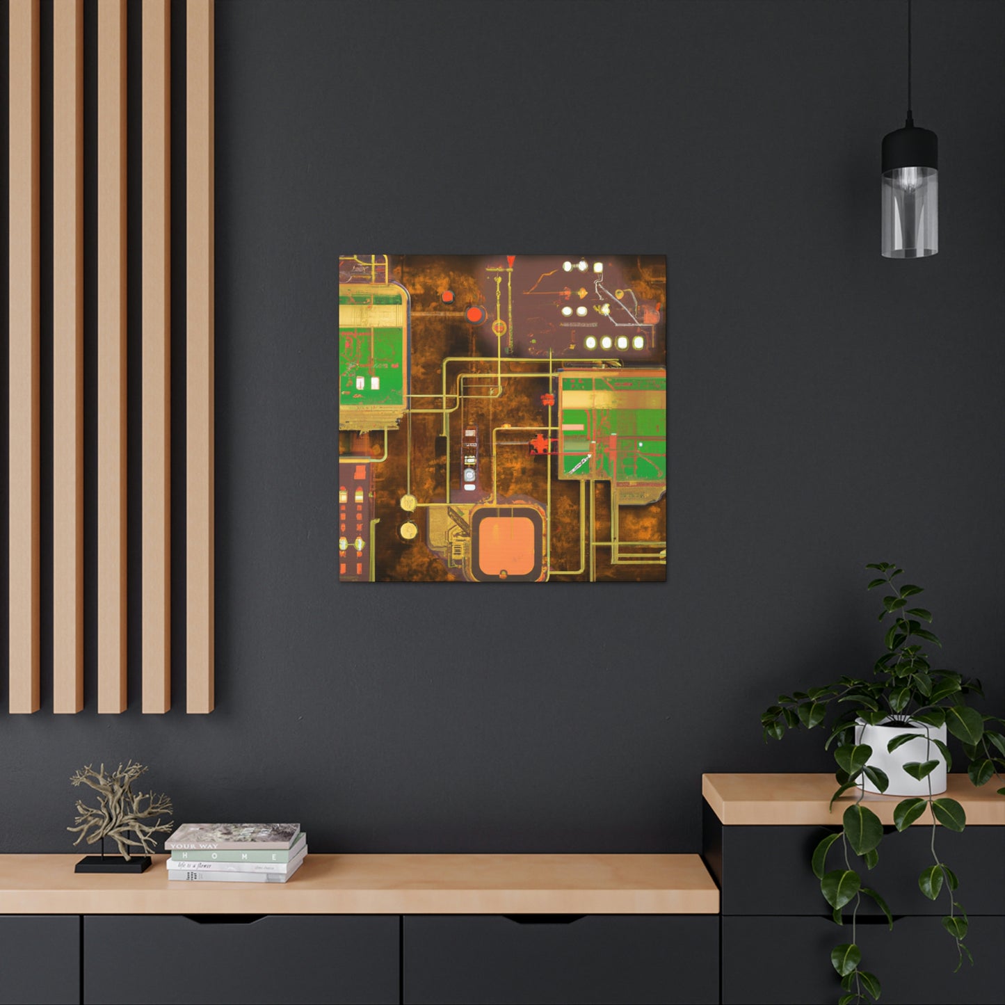 "The Technological Metropolis" - Canvas