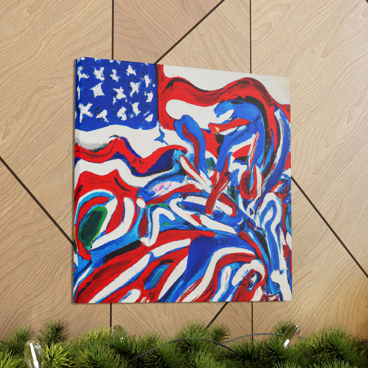 "Flag of Dreams Unfurled" - Canvas