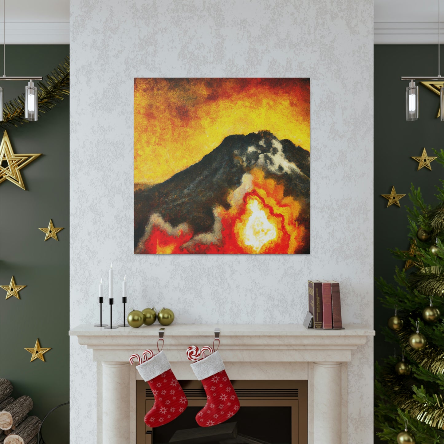 Volcanic Inferno Blaze - Canvas