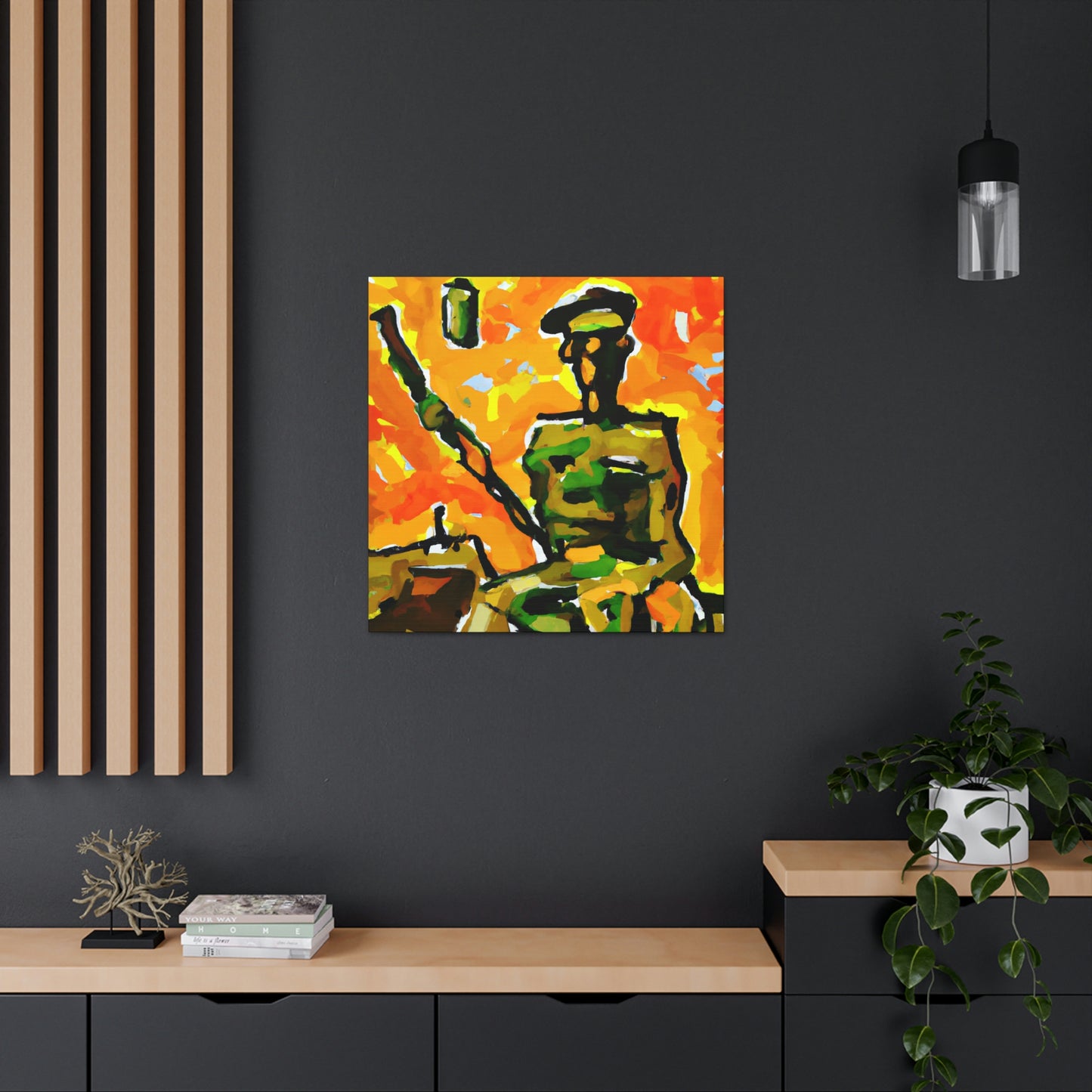 Sniper in Fauvism - Canvas