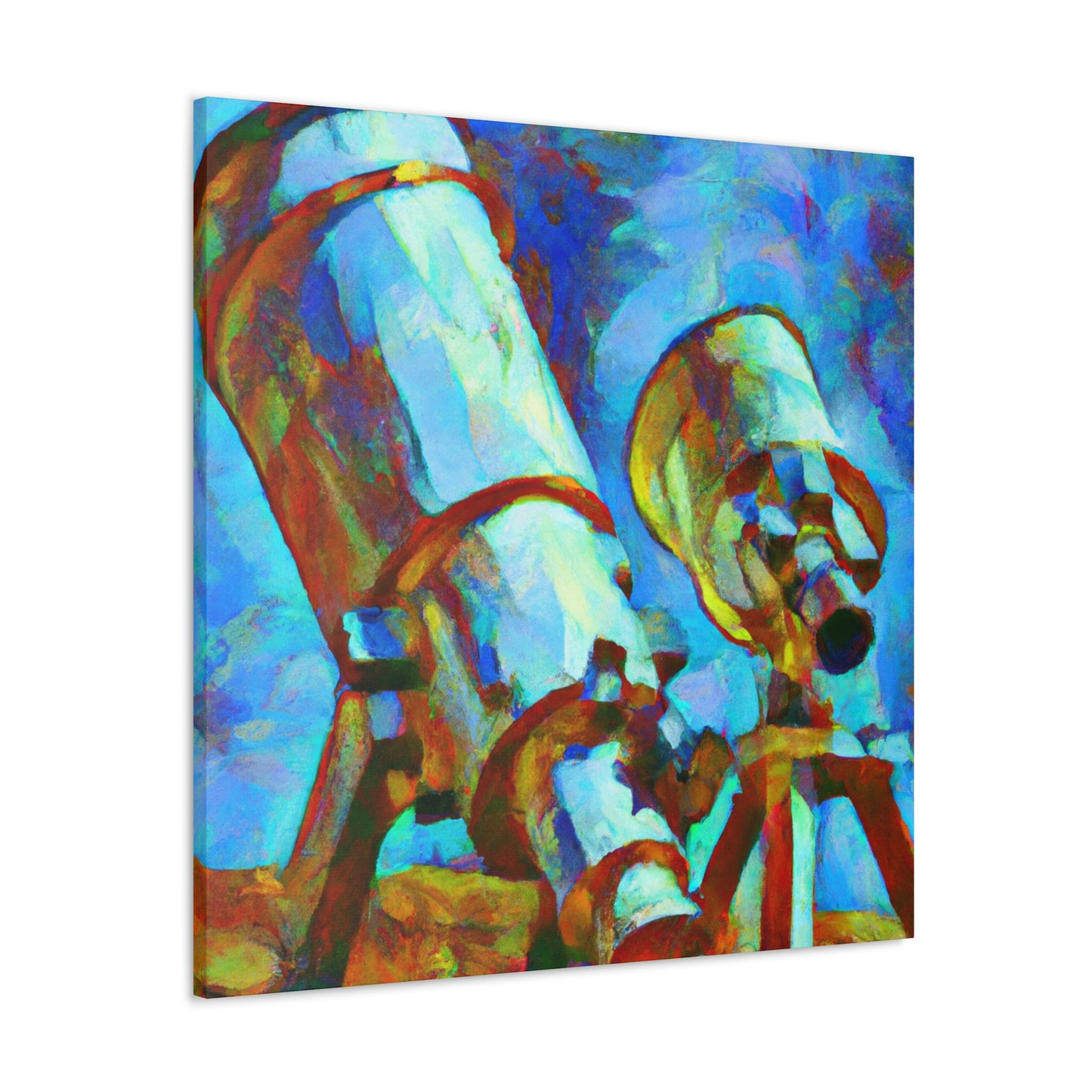 "Stargazing Through Telescopes" - Canvas