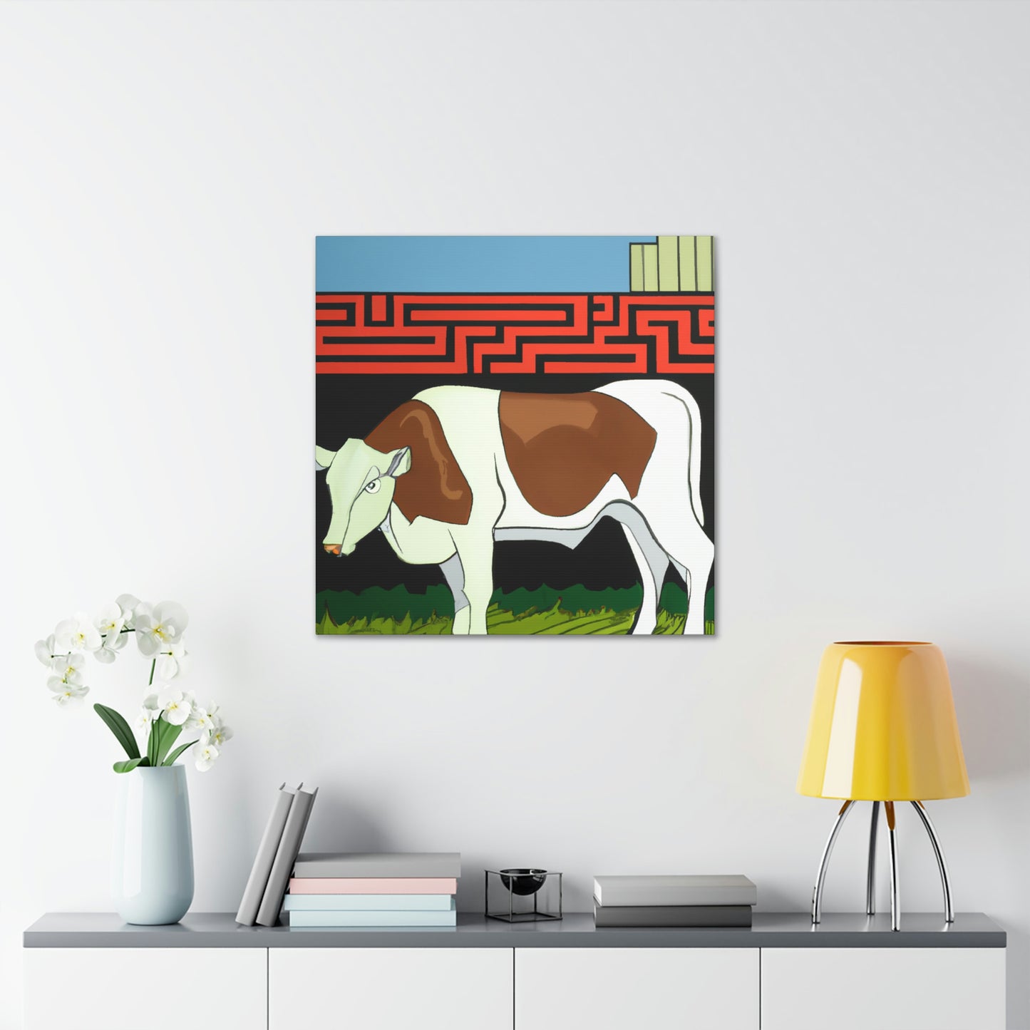 Calves in Art Deco - Canvas