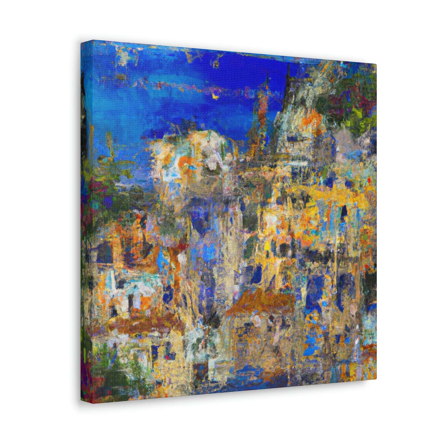 "Mediterranean Splendor Ablaze" - Canvas