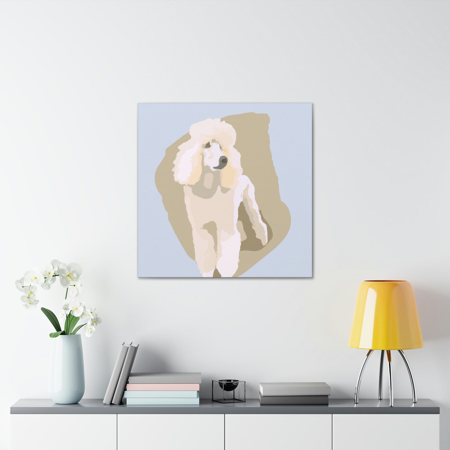 "Poodle in Minimalism" - Canvas