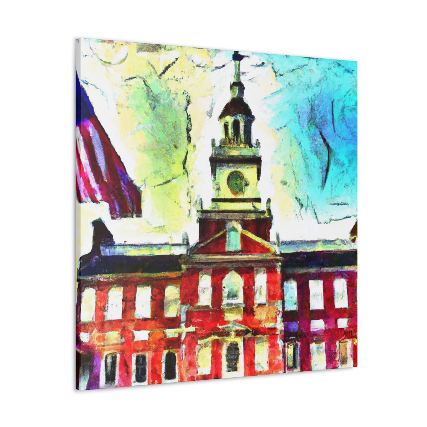 Independence Hall Reflected - Canvas