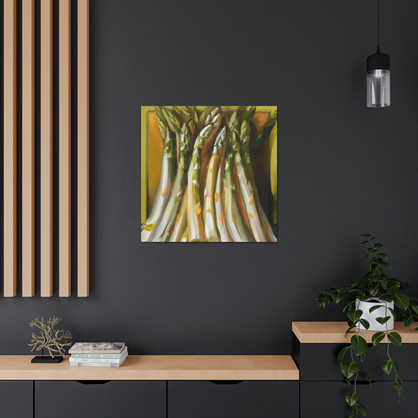 "Asparagus: Living Still Life" - Canvas