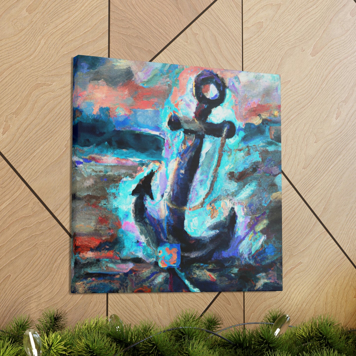 Anchor in Awoken Storm - Canvas