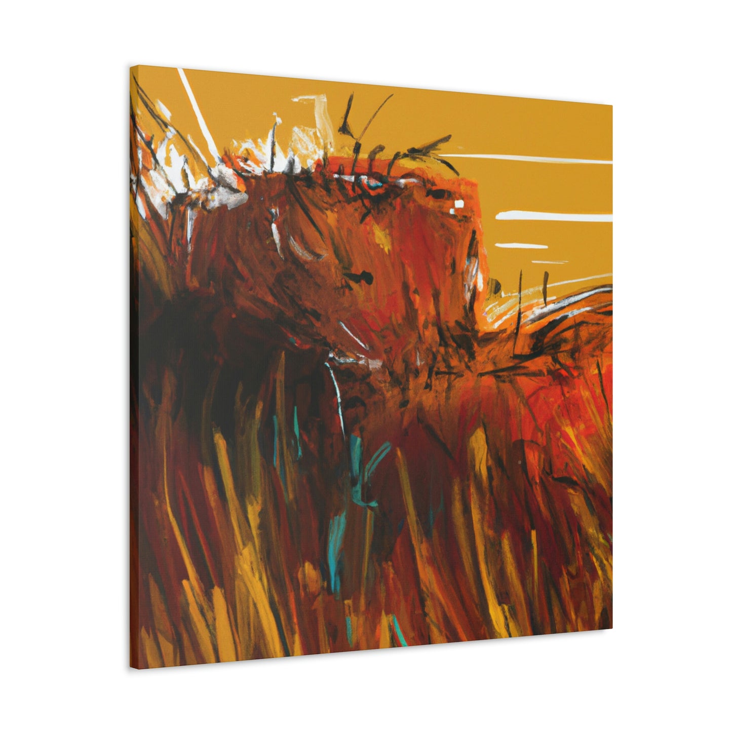 "Hay Magnificent Sunrise" - Canvas