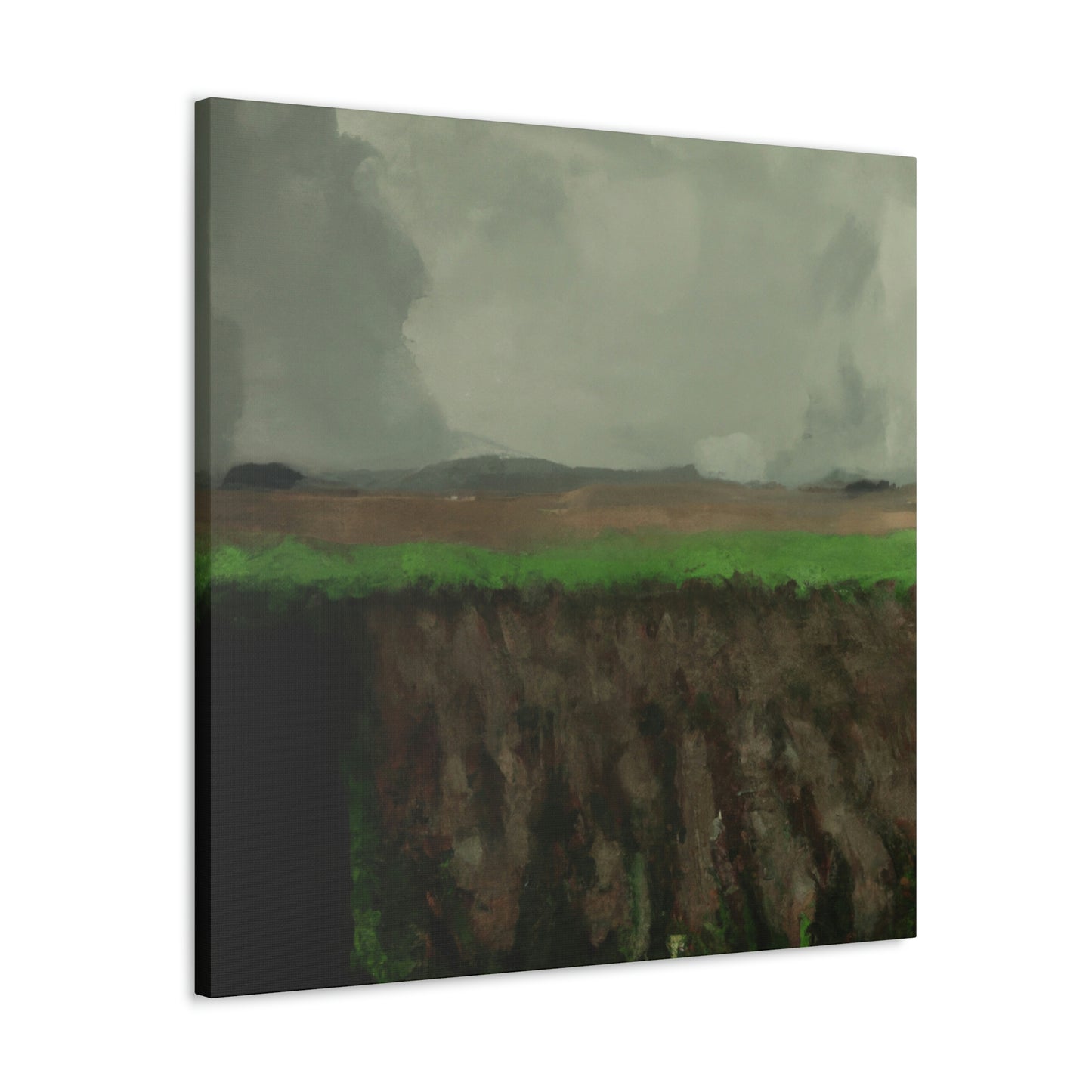 "Harvesting Corn Ablaze" - Canvas