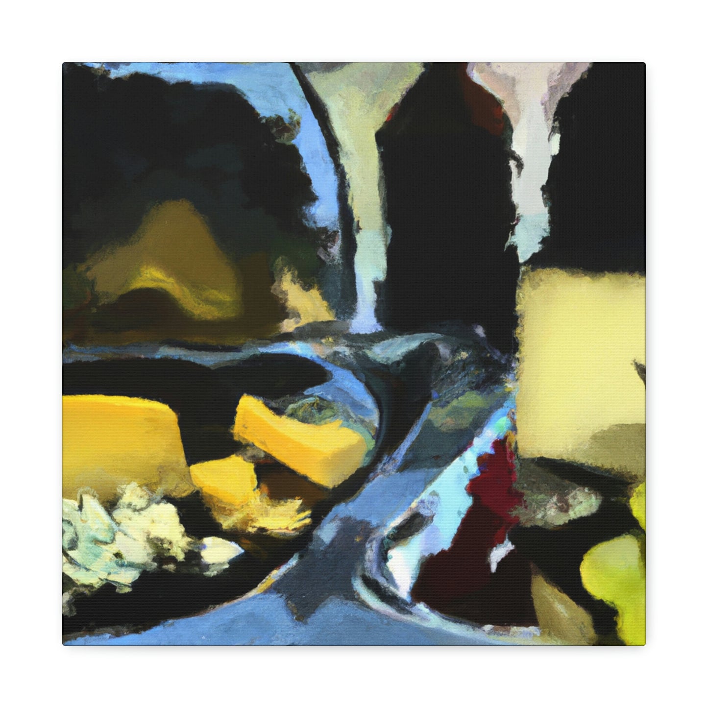 Cheese and Grapes Ablaze - Canvas