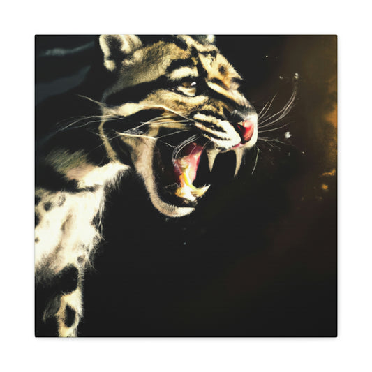 "Clouded Leopard Majesty" - Canvas